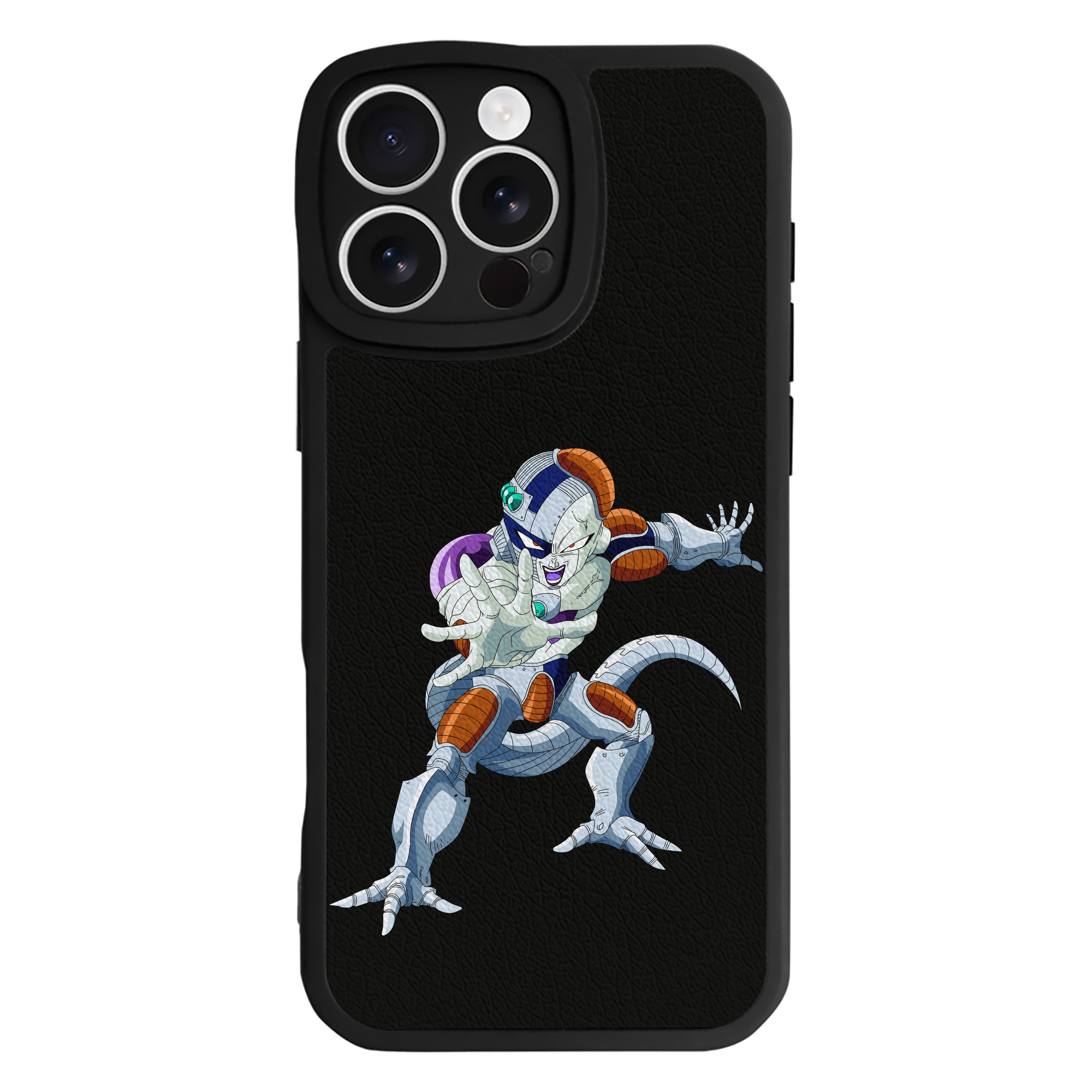 （画像用） ドラゴンボール フリーザ DRAGON BALL Frieza 【iPhone 16シリーズ対応】シリコンスマホケース（レザー調） 材質：シリコン